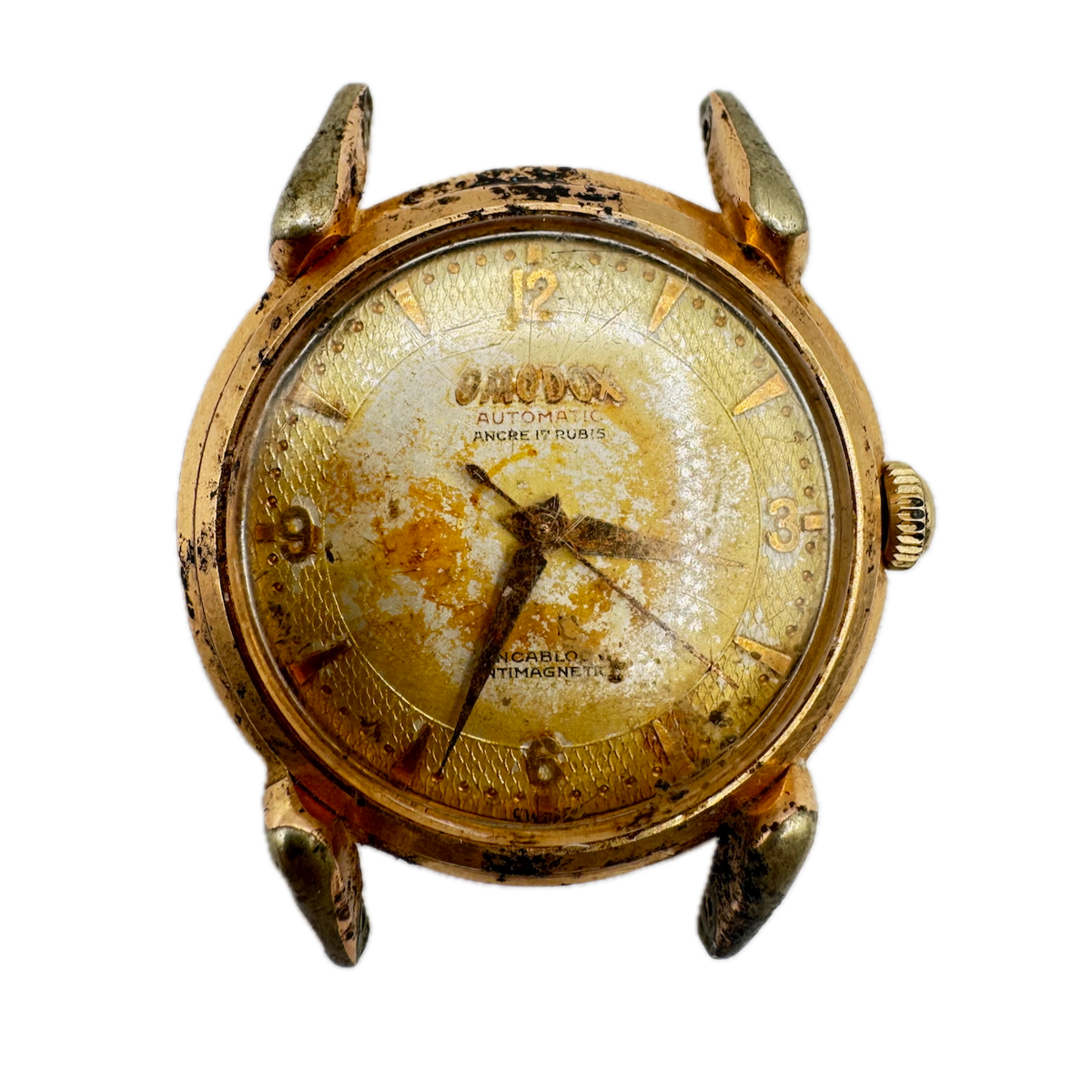 Vintage 34mm Omodox 3515 17 Jewel Men's Automatic Wristwatch 1361 N Swiss