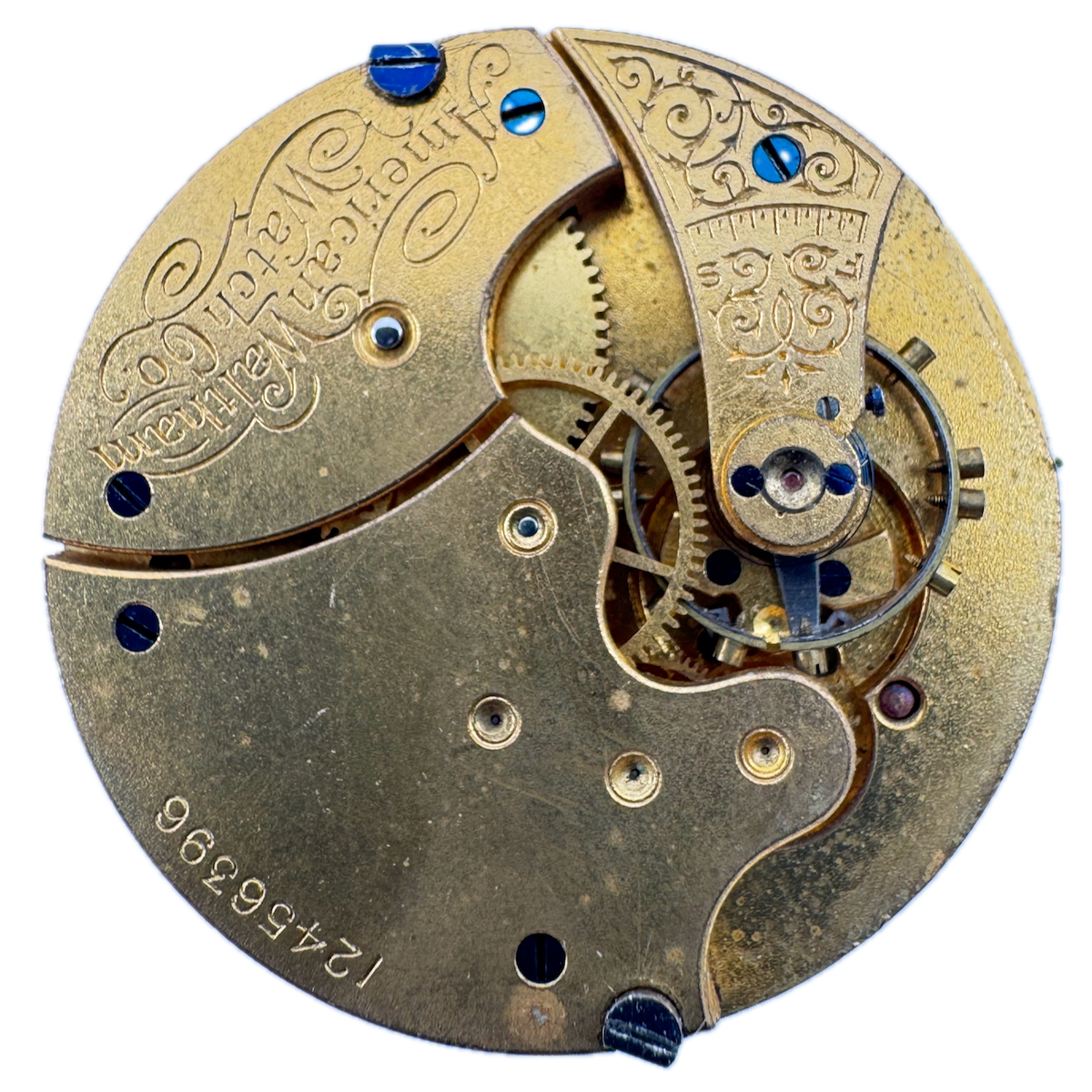 Antique 6s 1903 Waltham 7 Jewel Mechanical Hunter Pocket Watch Movement J USA