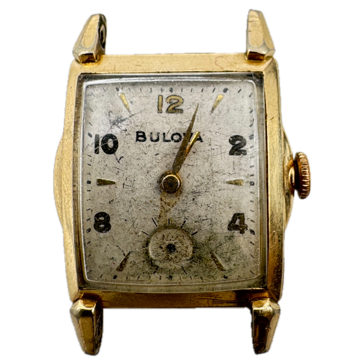 Vintage 1952 Bulova Ambassador Men's Mechanical Wristwatch 10 BT Steel & 10k RGP