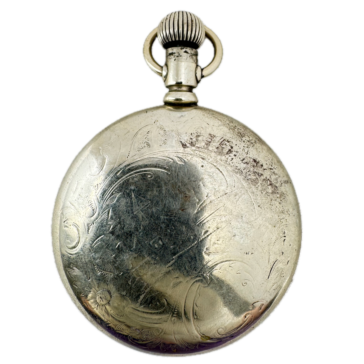 Antique 18s Philadelphia Smooth Bezel Open Face Pocket Watch Case Silverode USA