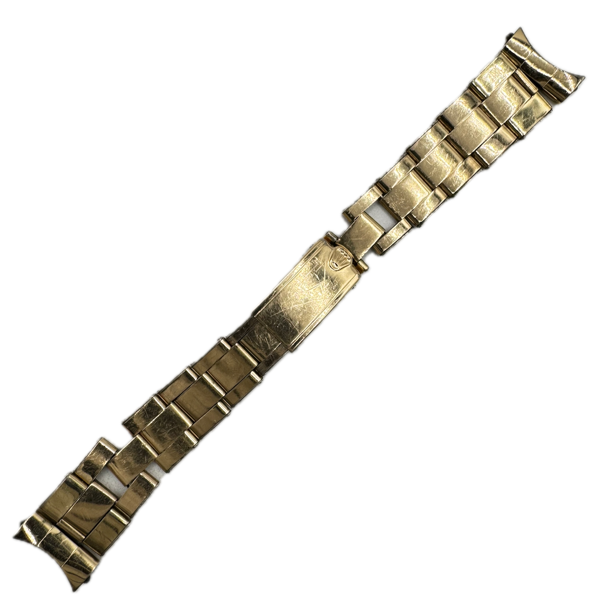 Vintage 21mm Rolex Wristwatch Band 14k GF Deployment Clasp Stretch Swiss fParts
