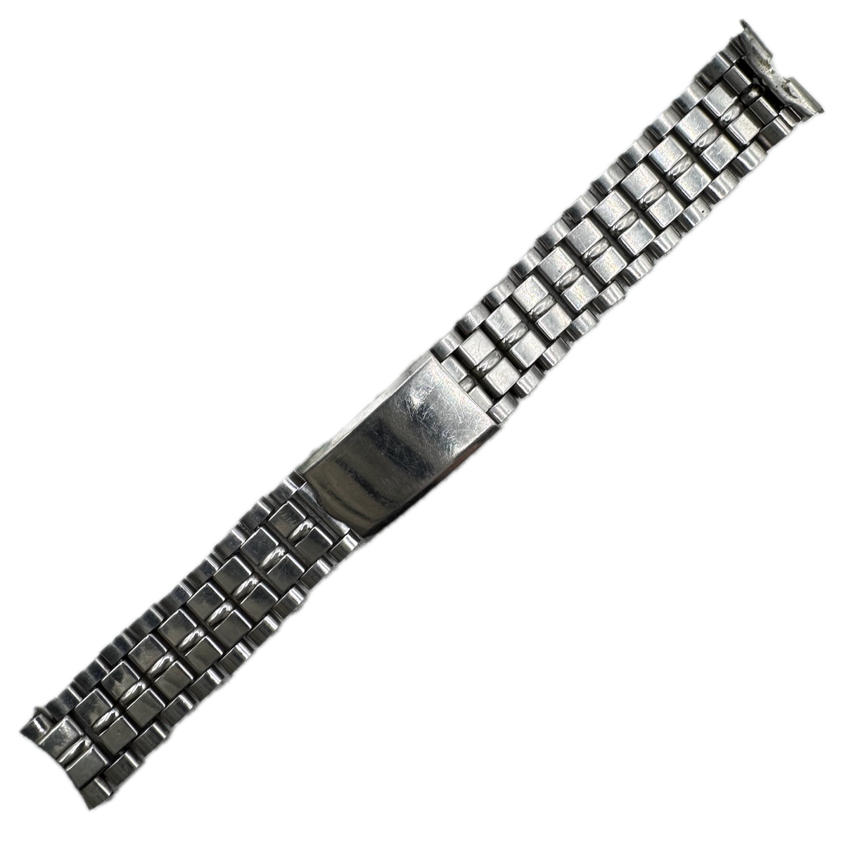 Vintage 17.5mm JB Champion Men's Wristwatch Band Steel Deployant Oval Link USA