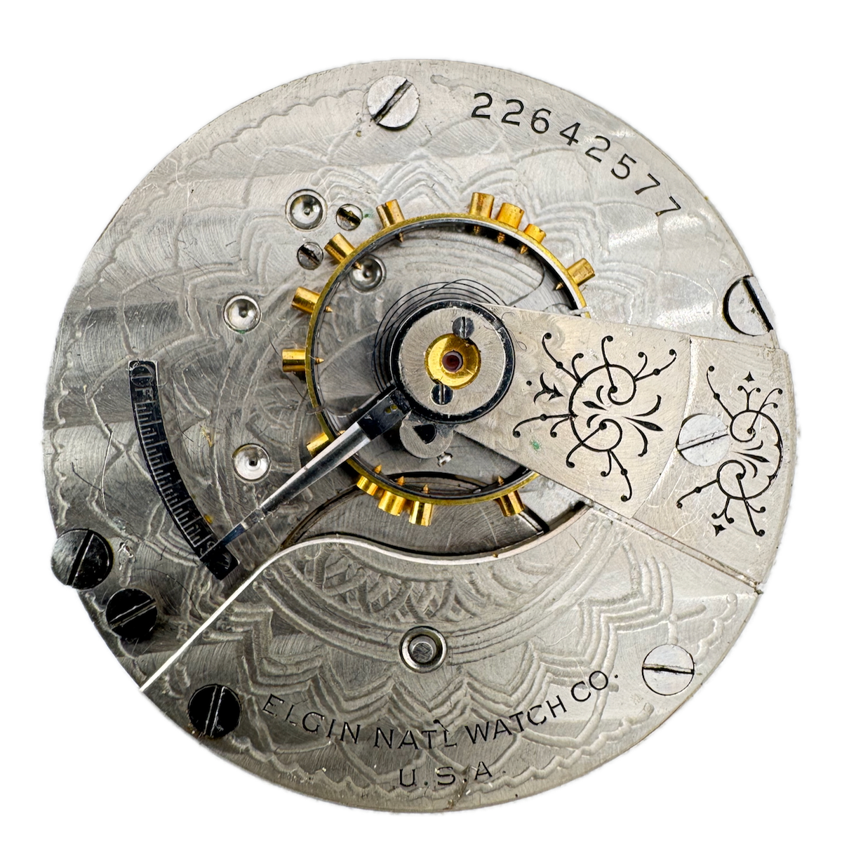 Antique 18s 1920 Elgin 7 Jewel Mechanical Pocket Watch Movement 288 USA