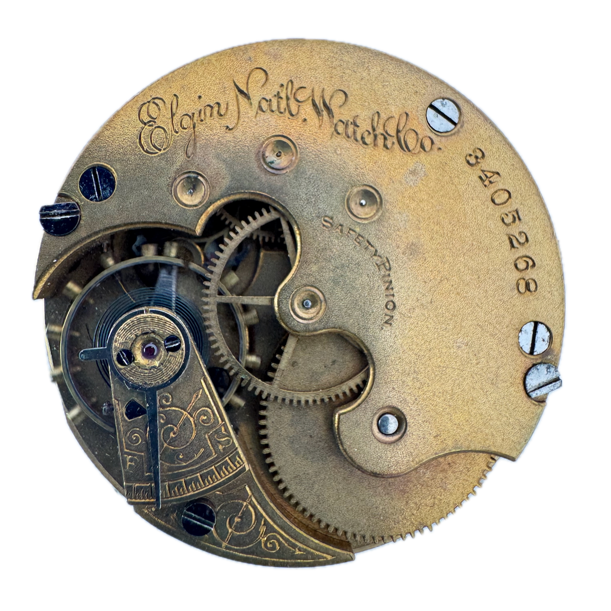Antique 6s 1889 Elgin 7j Mechanical Hunter Pocket Watch Movement 95 USA