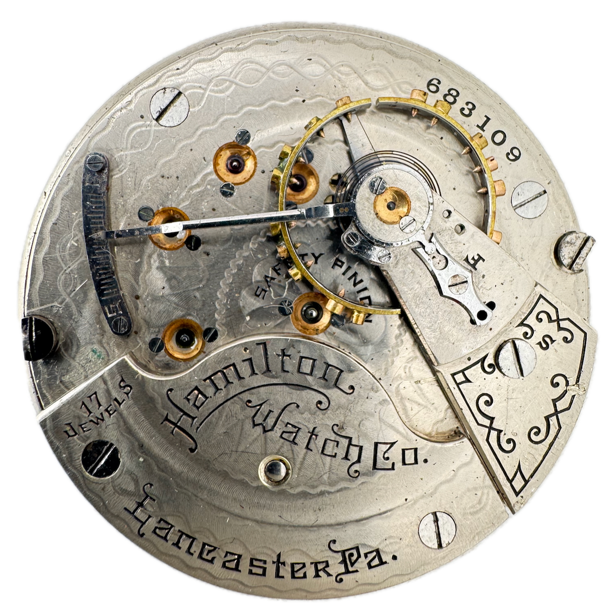 Antique 18s 1910 Hamilton 17 Jewel Mechanical Pocket Watch Movement 924 USA