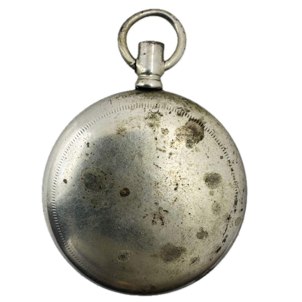 Antique 18s Philadelphia Coin Edge Open Face Pocket Watch Case Silverode USA