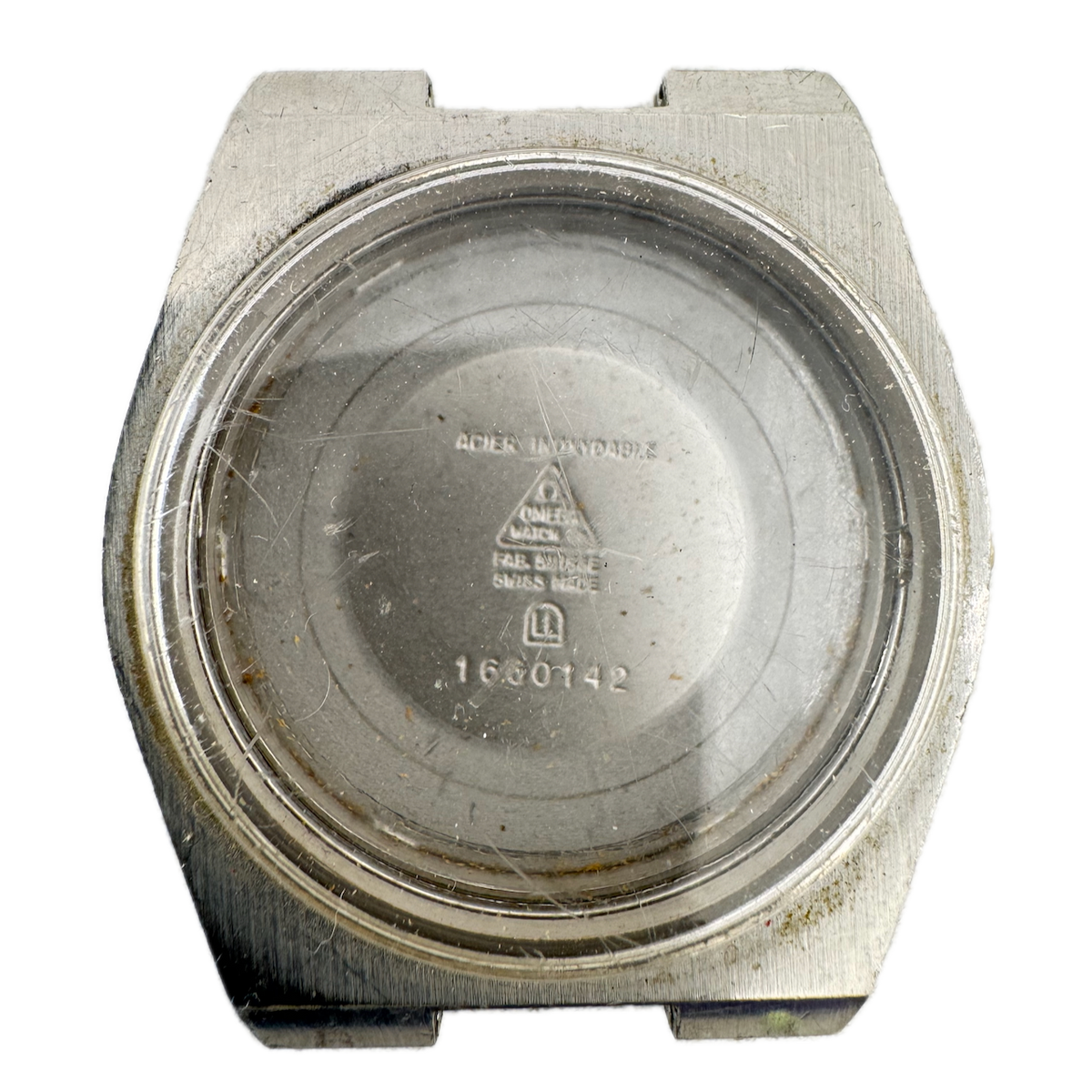 Vintage Omega 166.0142 Men's Wristwatch Case 34.5mm Stainless Steel Swiss