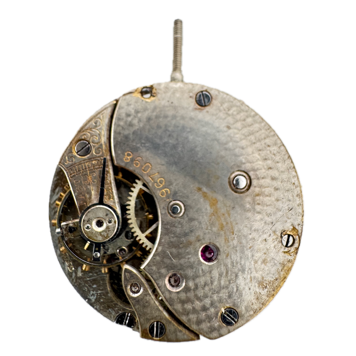 Antique 6/0s Longines Unsigned Mechanical Pocket Watch Movement Swiss Made