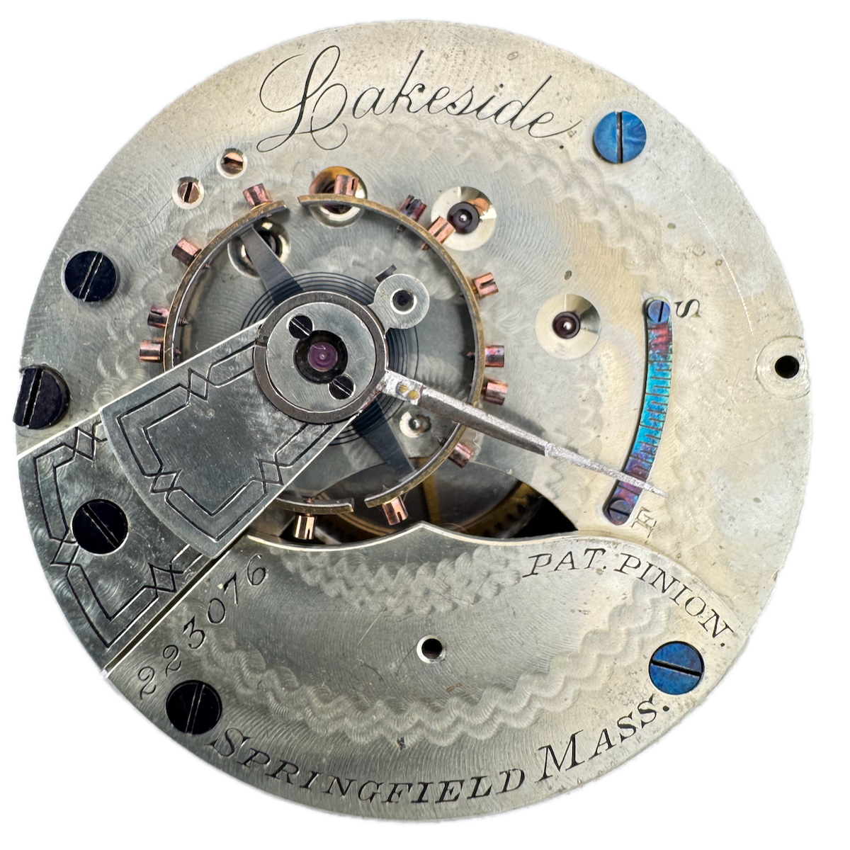 Antique 18s 1882 Hampden Lakeside Mechanical Hunter Pocket Watch Movement 31