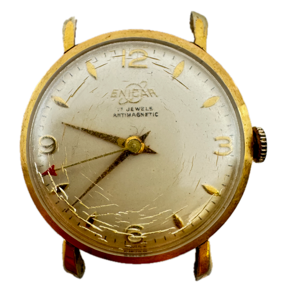 Vintage Enicar Men's Mechanical Wristwatch AR 1600 Swiss Made Gold Plated