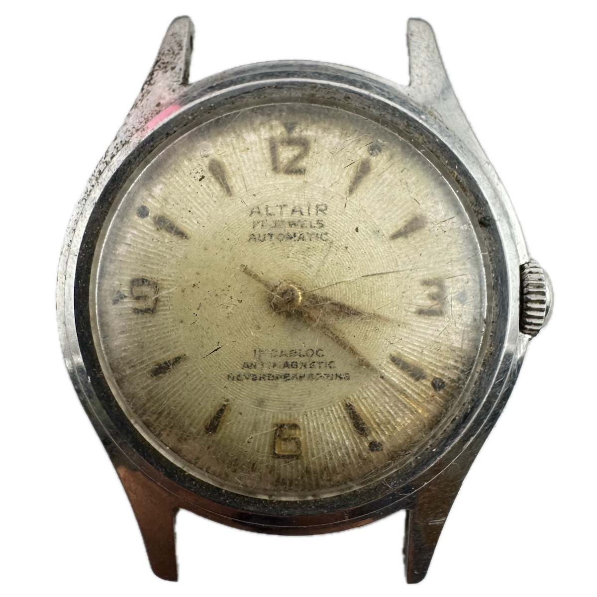 Vintage Altair 17 Jewel Men's Automatic Wristwatch AS 1361N Swiss Steel
