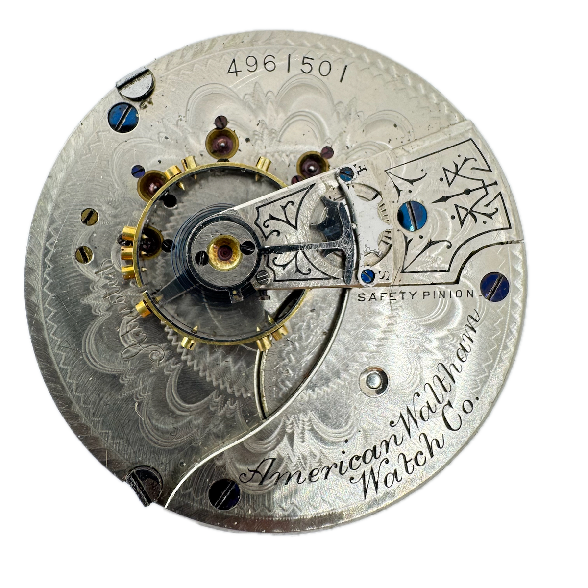 Antique 18s 1891 Waltham 15 Jewel Hunter Pocket Watch Movement 15 USA Runs