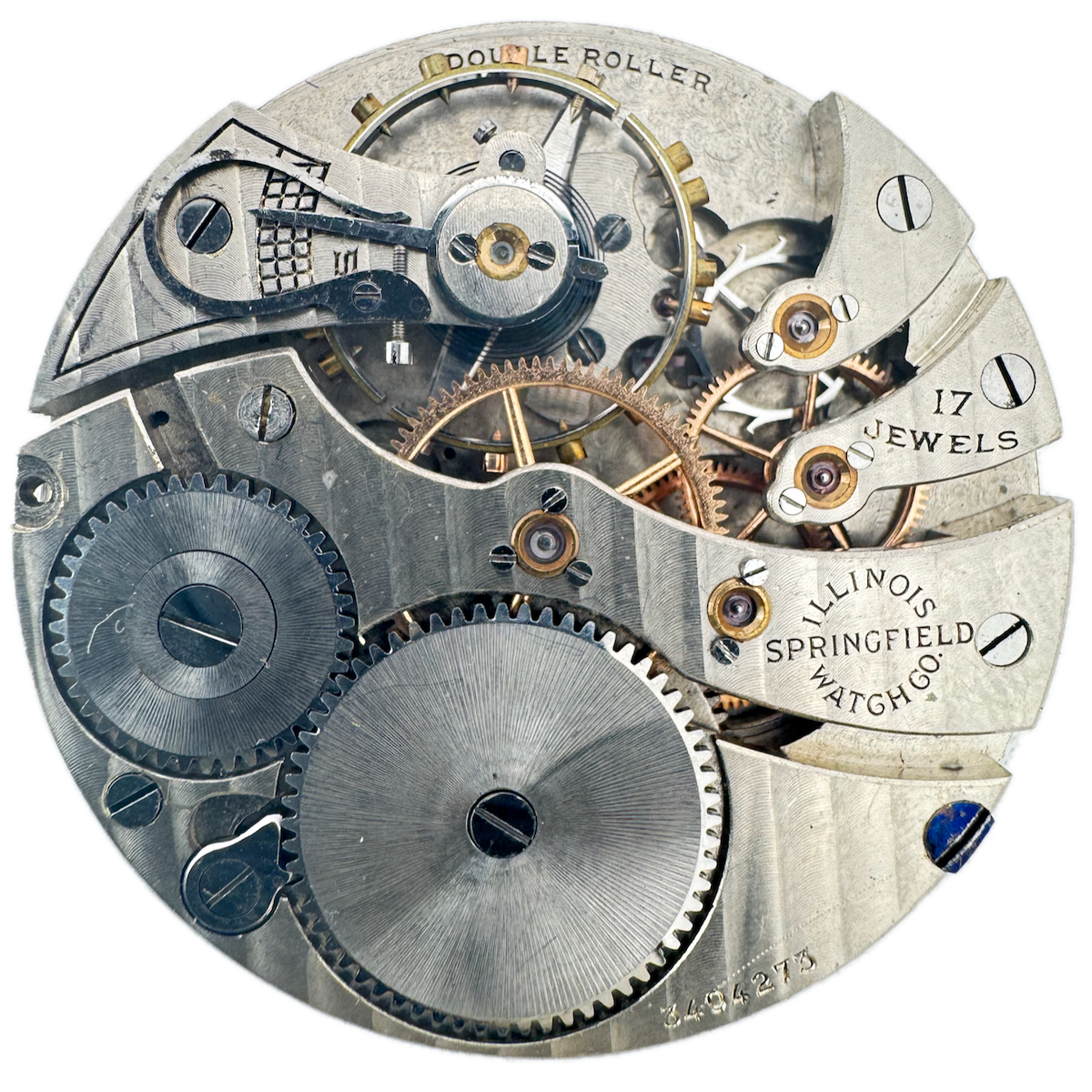 Antique 16s 1919 Illinois 17j Mechanical Pocket Watch Movement 304 USA
