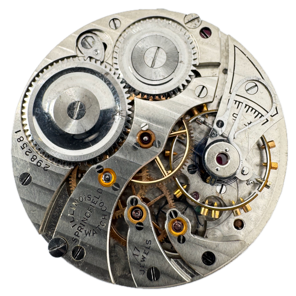 Antique 12s 1916 Illinois 17 Jewel Mechanical Pocket Watch Movement 404 USA
