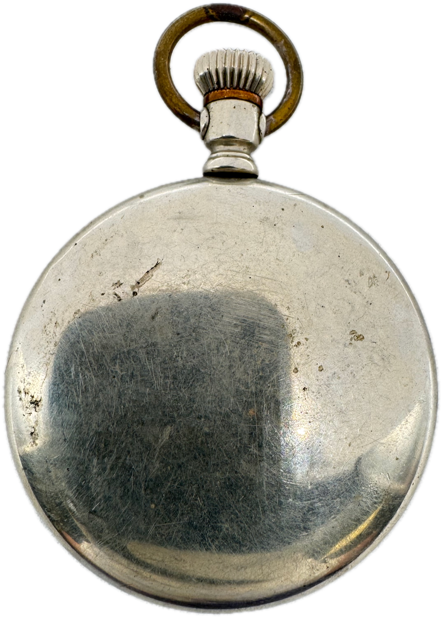Antique 16 Size Keystone Swing Out Open Face Pocket Watch Case Silveroid USA