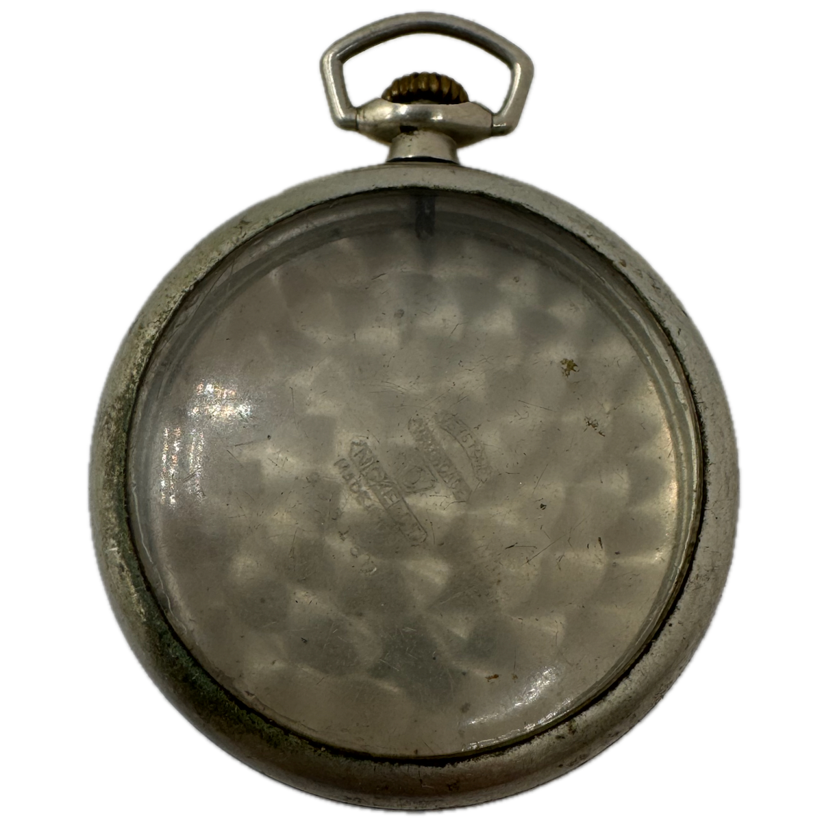 Antique 16 Size Keystone Open Face Pocket Watch Case Nickeloid Smooth USA