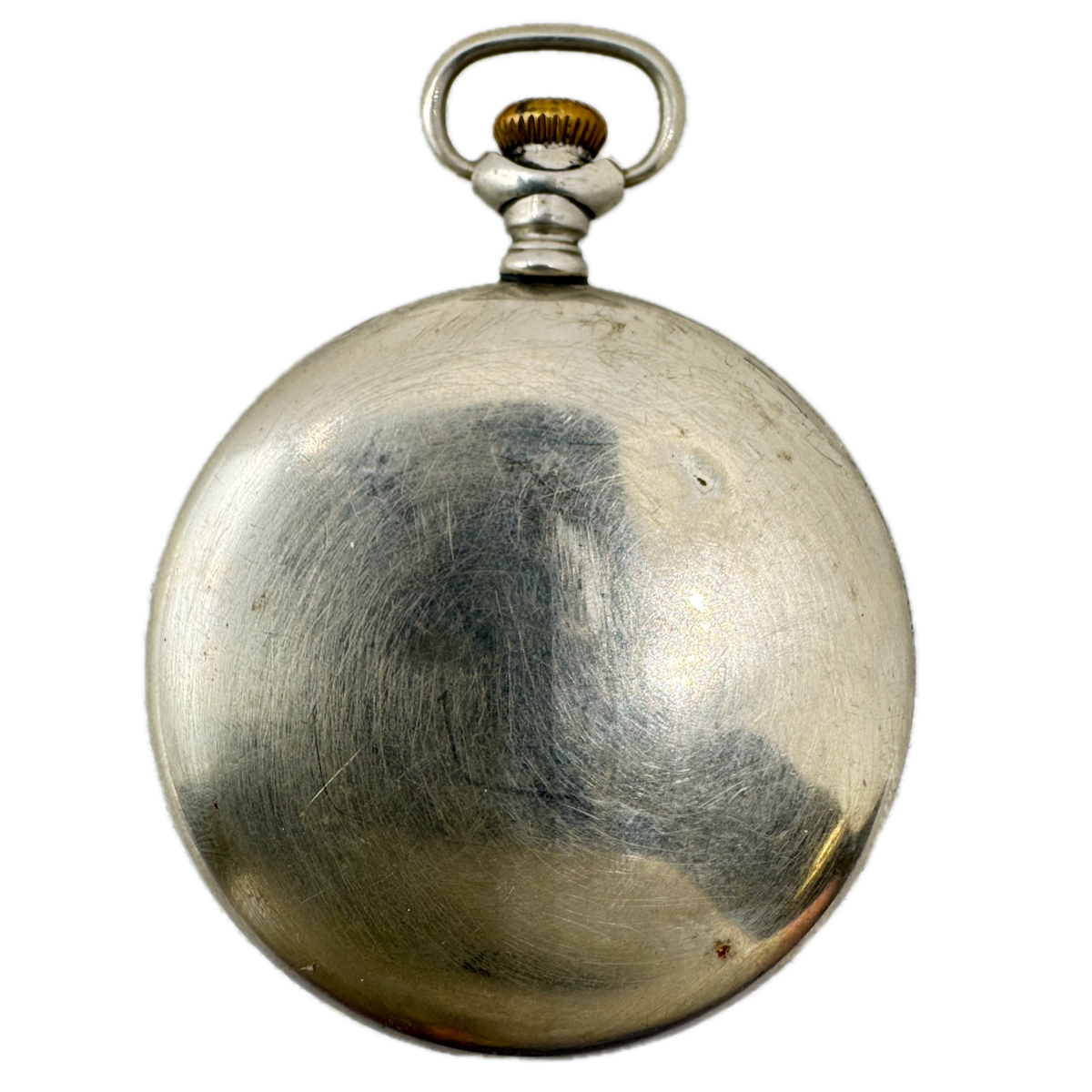 Antique 18s Unbranded Smooth Bezel Open Face Pocket Watch Case Silveroid USA