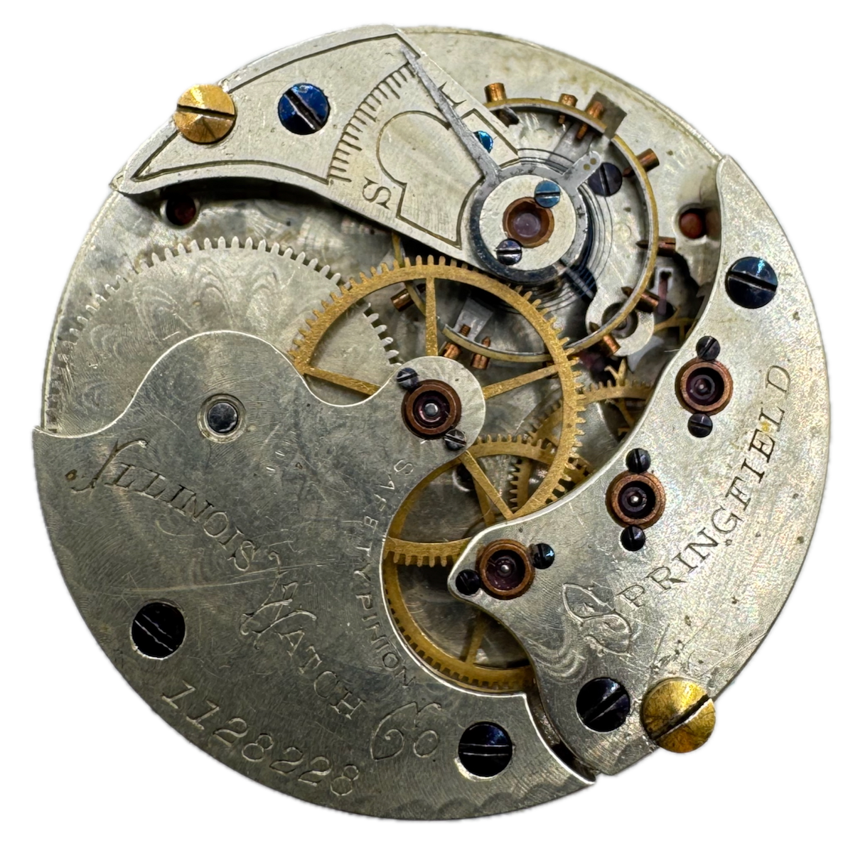 Antique 6s 1892 Illinois 12j Mechanical Hunter Pocket Watch Movement 142 1/2