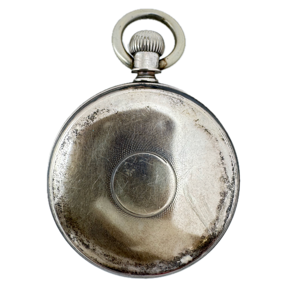 Antique 14s American Watch Co. Open Face Pocket Watch Case Silver Plated USA