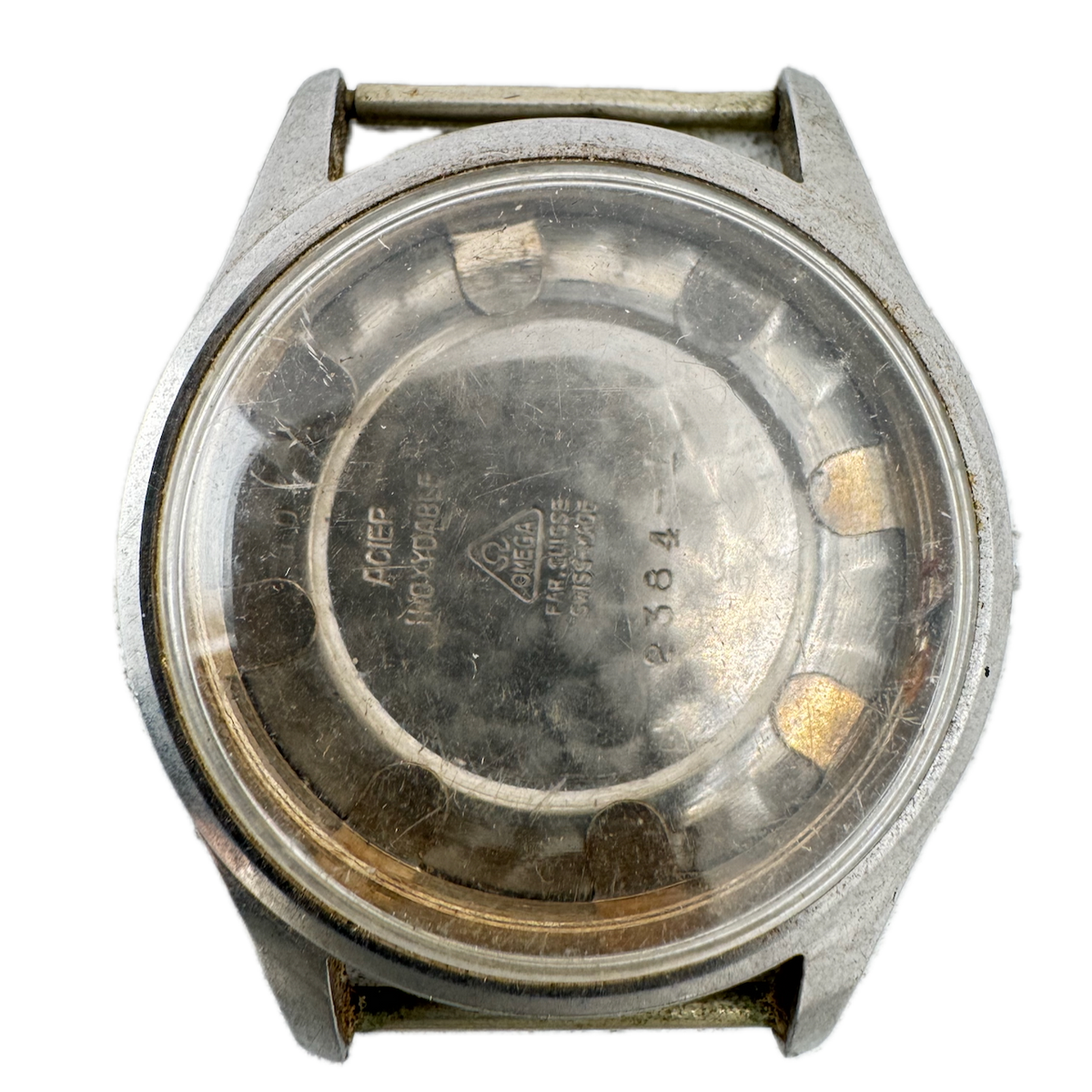 Vintage Omega 2384-1 U.S. Army Military Men's Wristwatch Case 35mm Steel Swiss