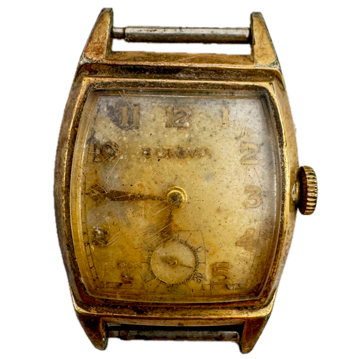 Vintage 1950 Bulova Walton Men's Mechanical Wristwatch 10BC USA Steel & 10k RGP