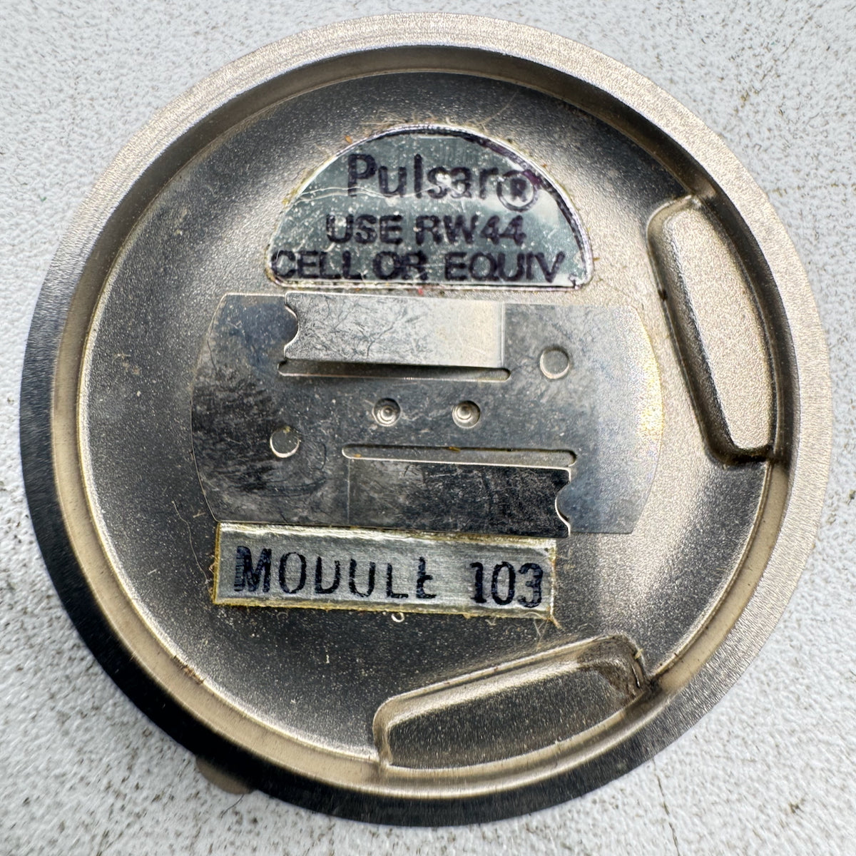 Vintage Pulsar Case Back Ladies Wristwatch Case Stainless Steel Swiss Made