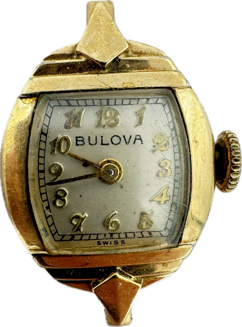 Vintage Bulova 17 Jewel Ladies Mechanical Wristwatch 6BC 10k Rolled Gold Plated