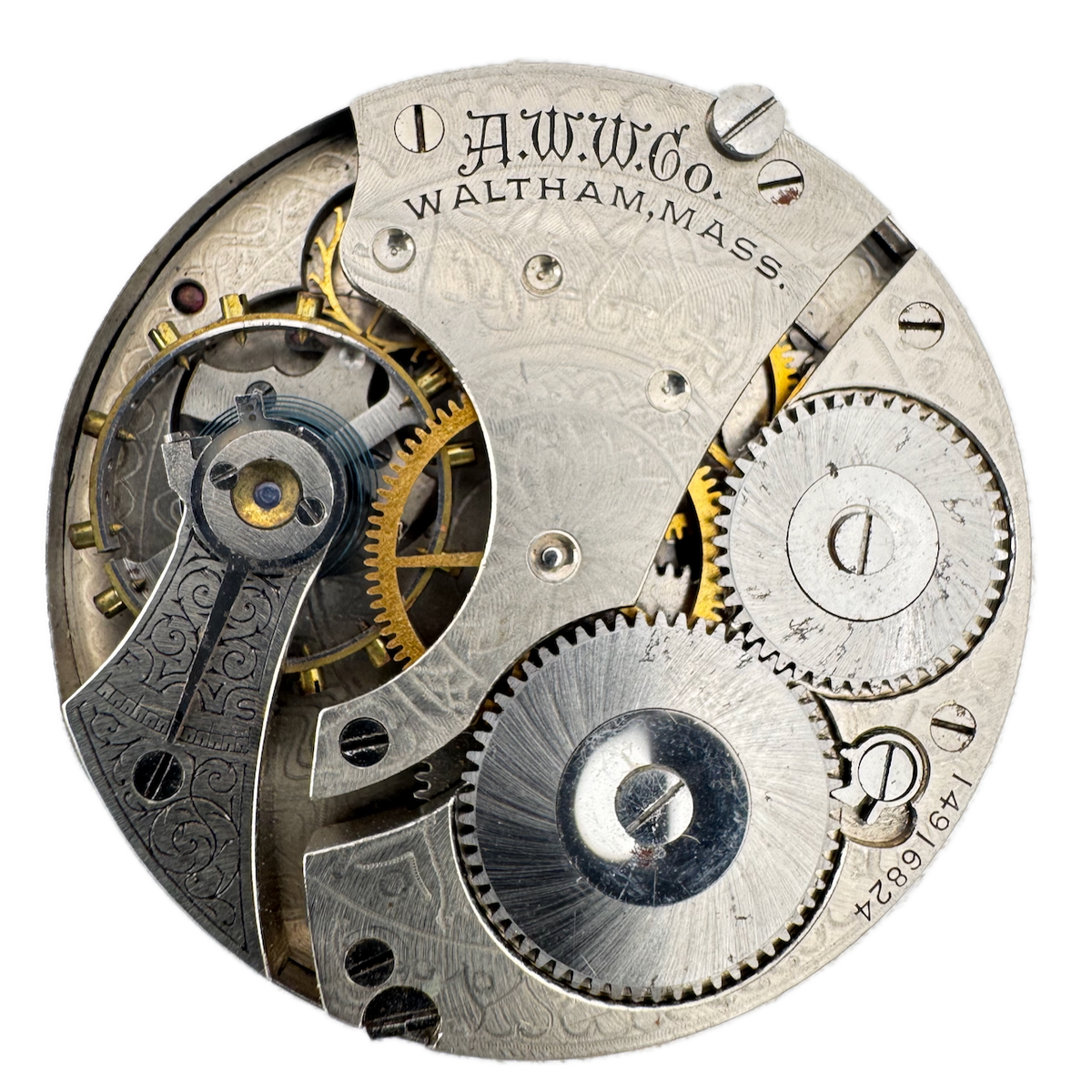 Antique 16s 1906 Waltham 7j Mechanical Hunter Pocket Watch Movement 610 USA