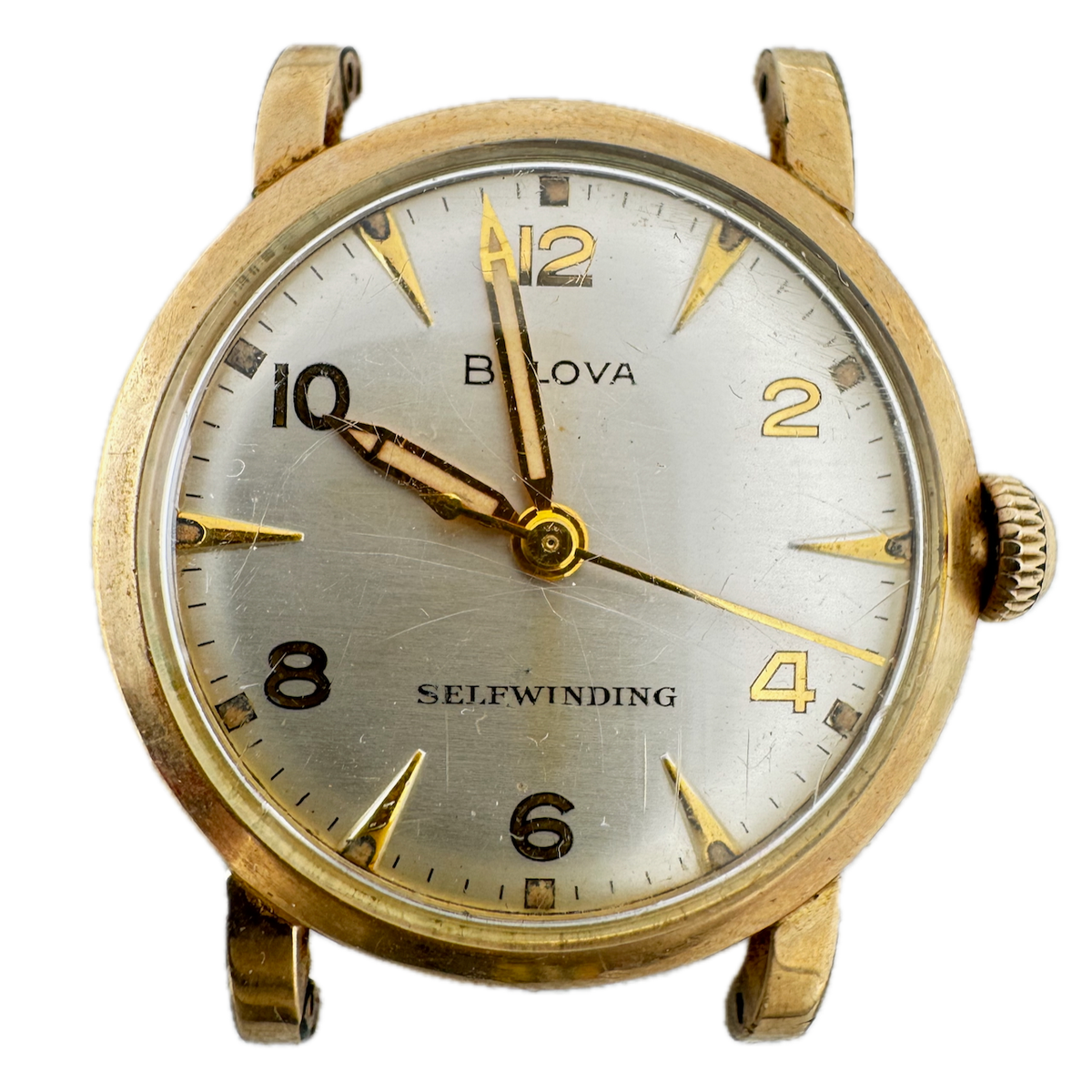 Vintage 31mm 1953 Bulova 17 Jewel Men's Automatic Wristwatch 10CSC 10k RGP