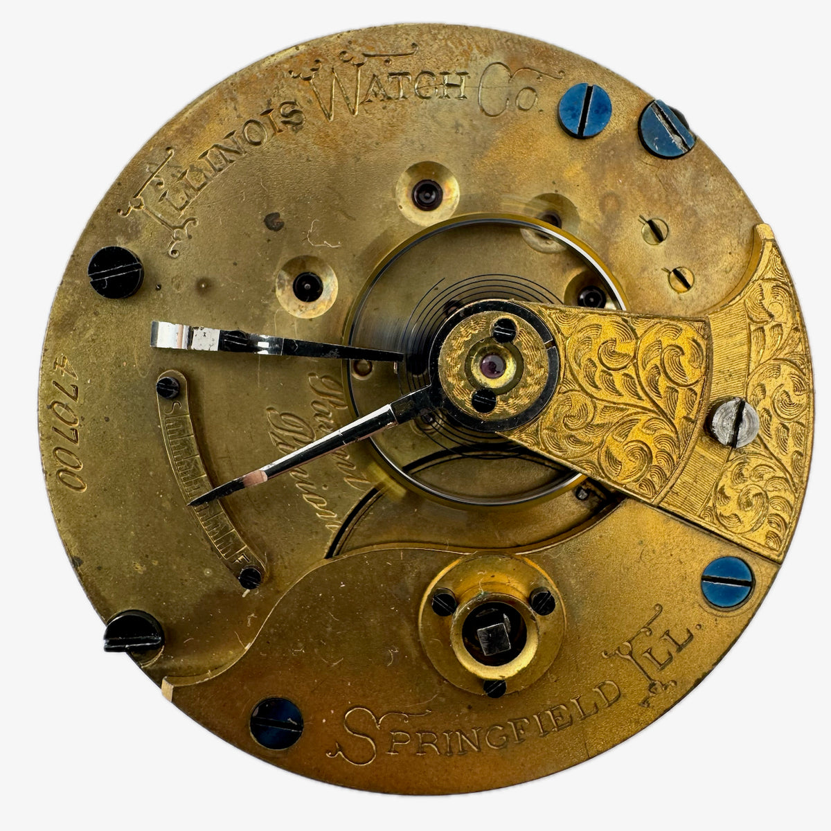 Antique 18s 1883 Illinois 11 Jewel Key Wind Hunter Pocket Watch Movement 2 2