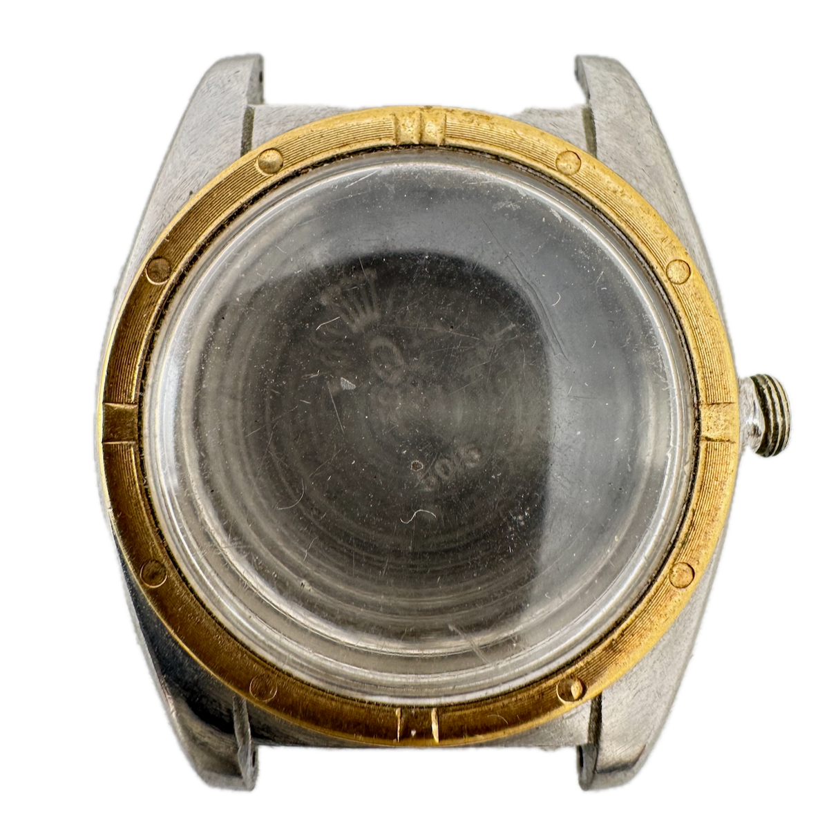 Vintage Rolex Oyster Perpetual 5015 Men's Wristwatch Case 32mm Steel & Gold