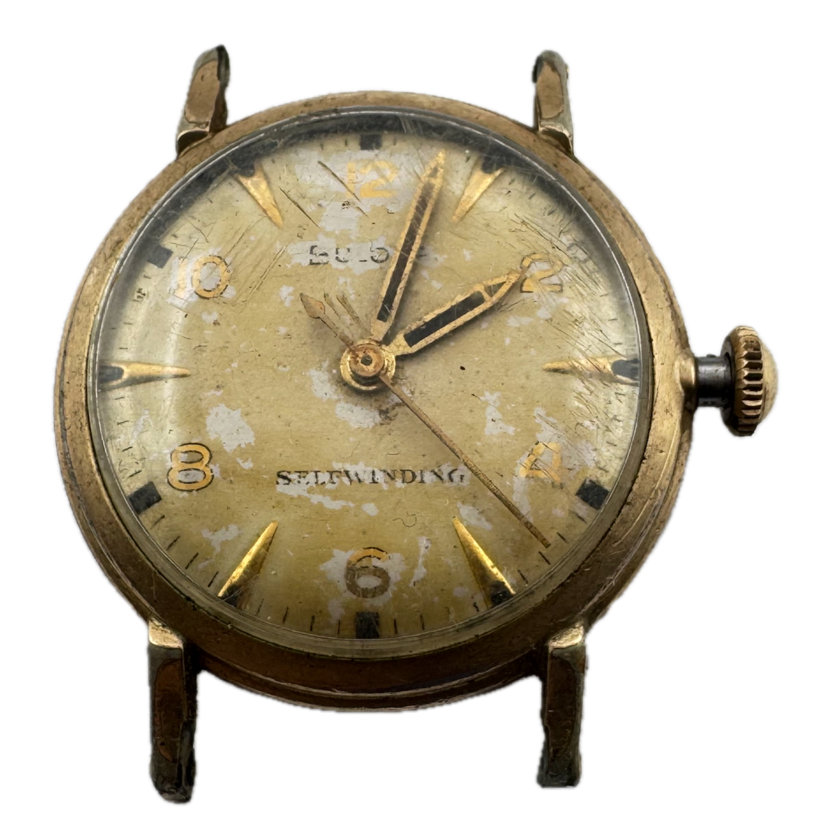 Vintage 1957 Bulova Men's Automatic Wristwatch 11 ACAC Swiss Steel & 10k RGP