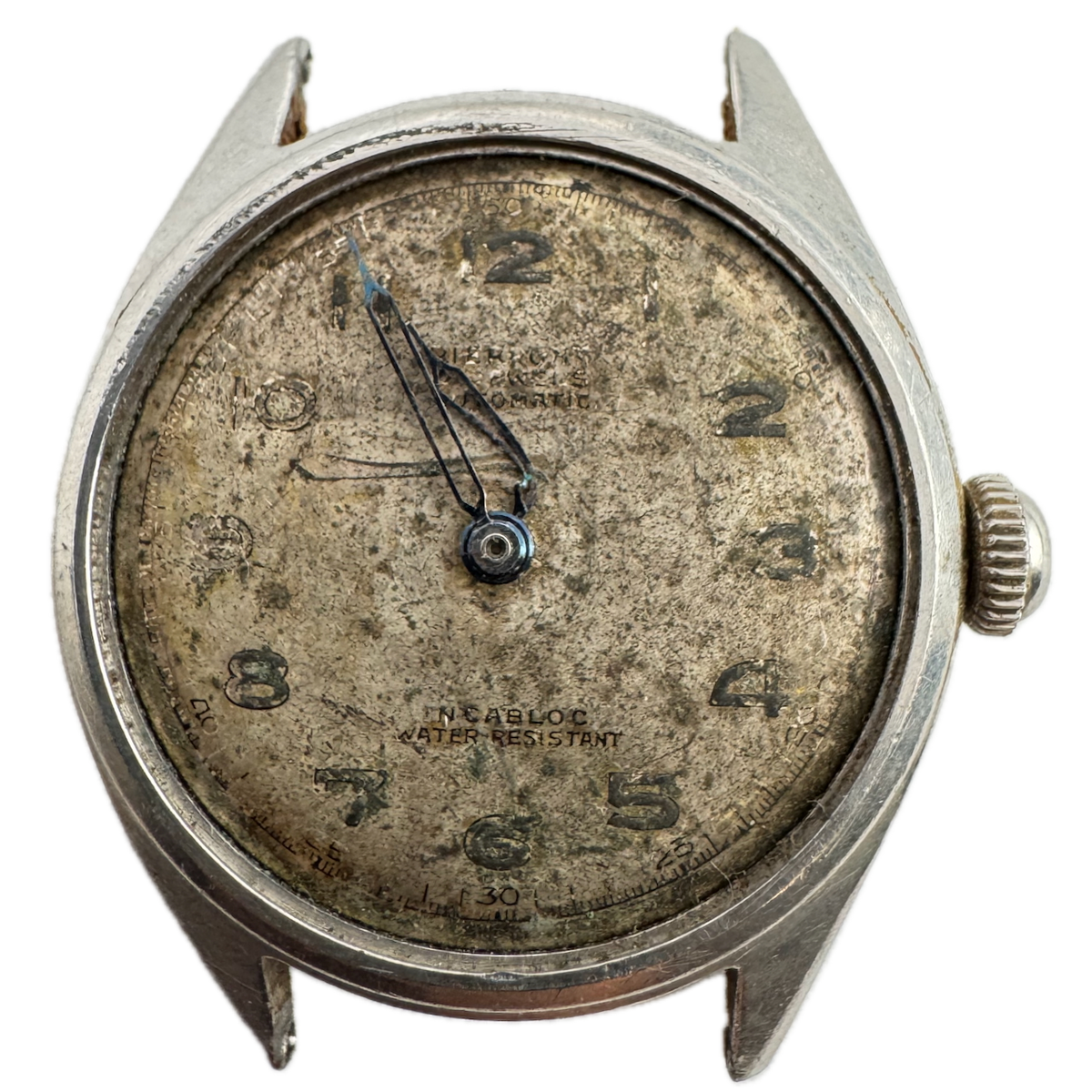 Vintage Pier Point Men's Automatic Wristwatch F 690 Bidynator Swiss Steel