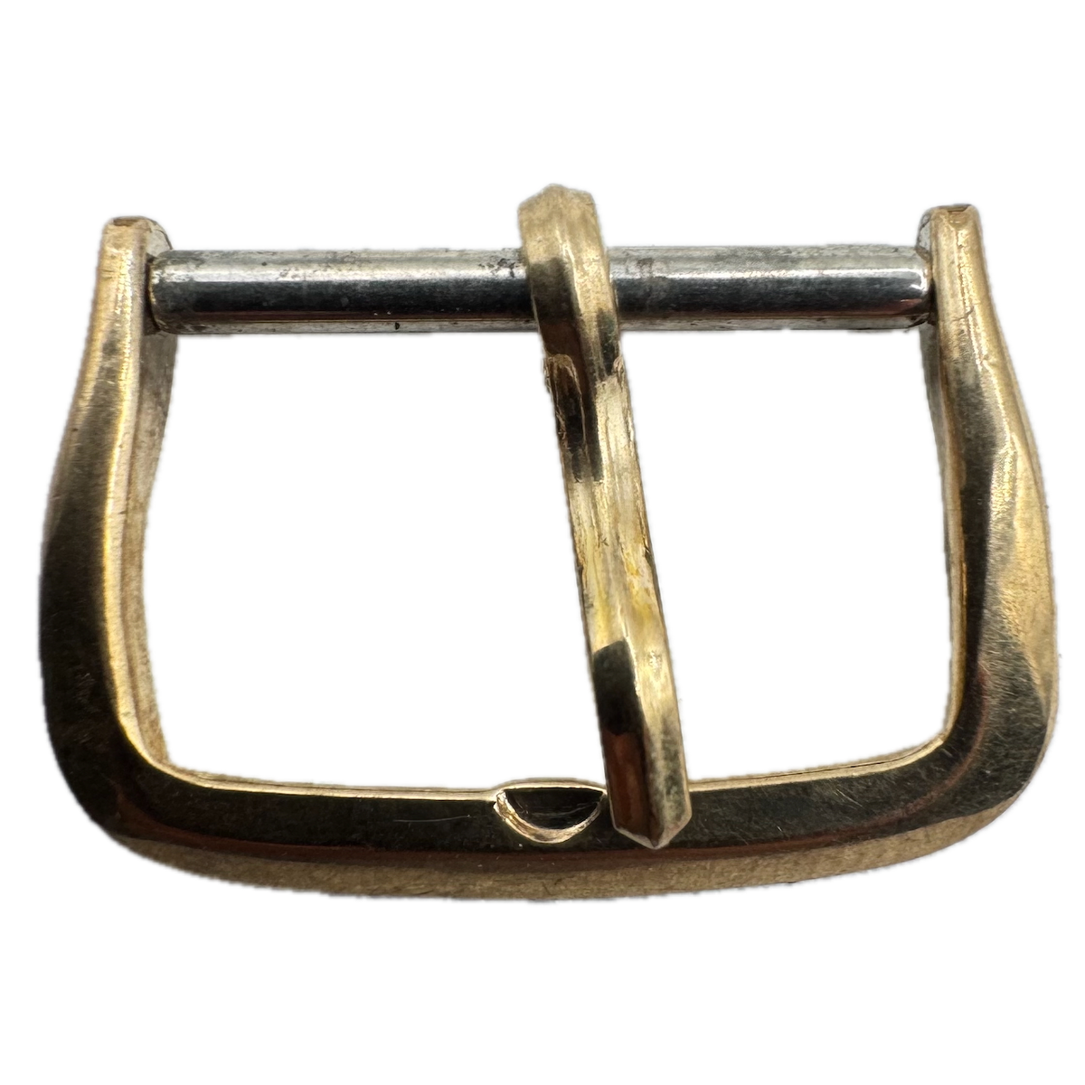 Vintage 16mm Longines Men's Wristwatch Band Buckle Gold Plated Oblong Swiss