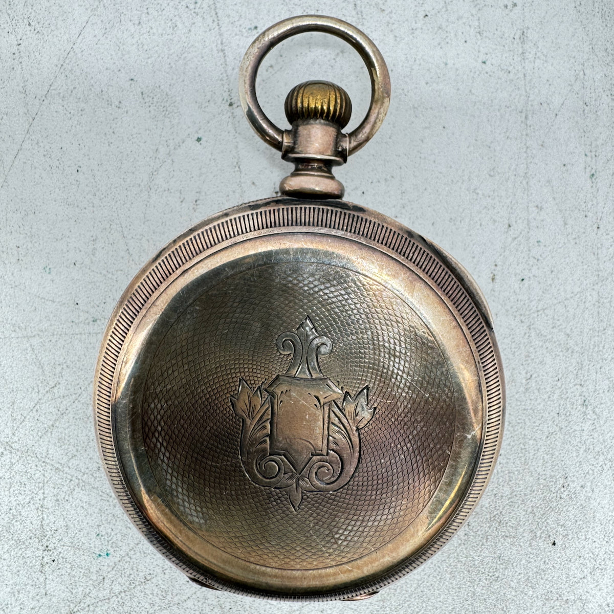 Antique 18s Charles Glatz Pocket Watch Case for Key Wind Sterling Silver Rare
