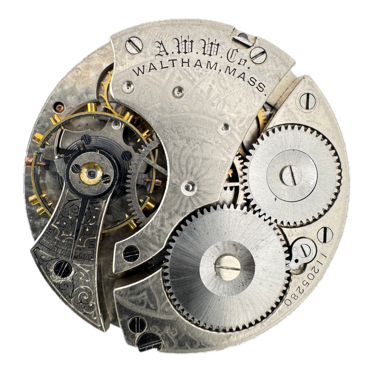 Antique 16s 1902 Waltham 7j Mechanical Hunter Pocket Watch Movement 610 USA