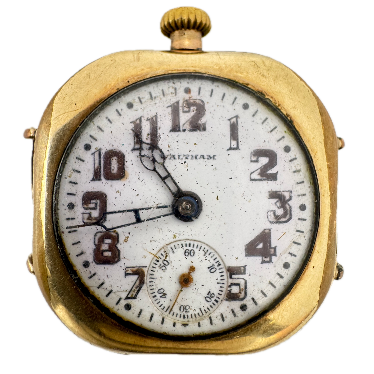 Vintage Waltham Driver Wire Lug Men's Mechanical Wristwatch 10k Gold Filled