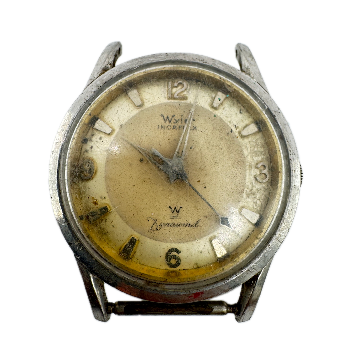 Vintage 32.5mm Wyler Dynawind Men's Automatic Wristwatch W.H 16 Swiss Steel