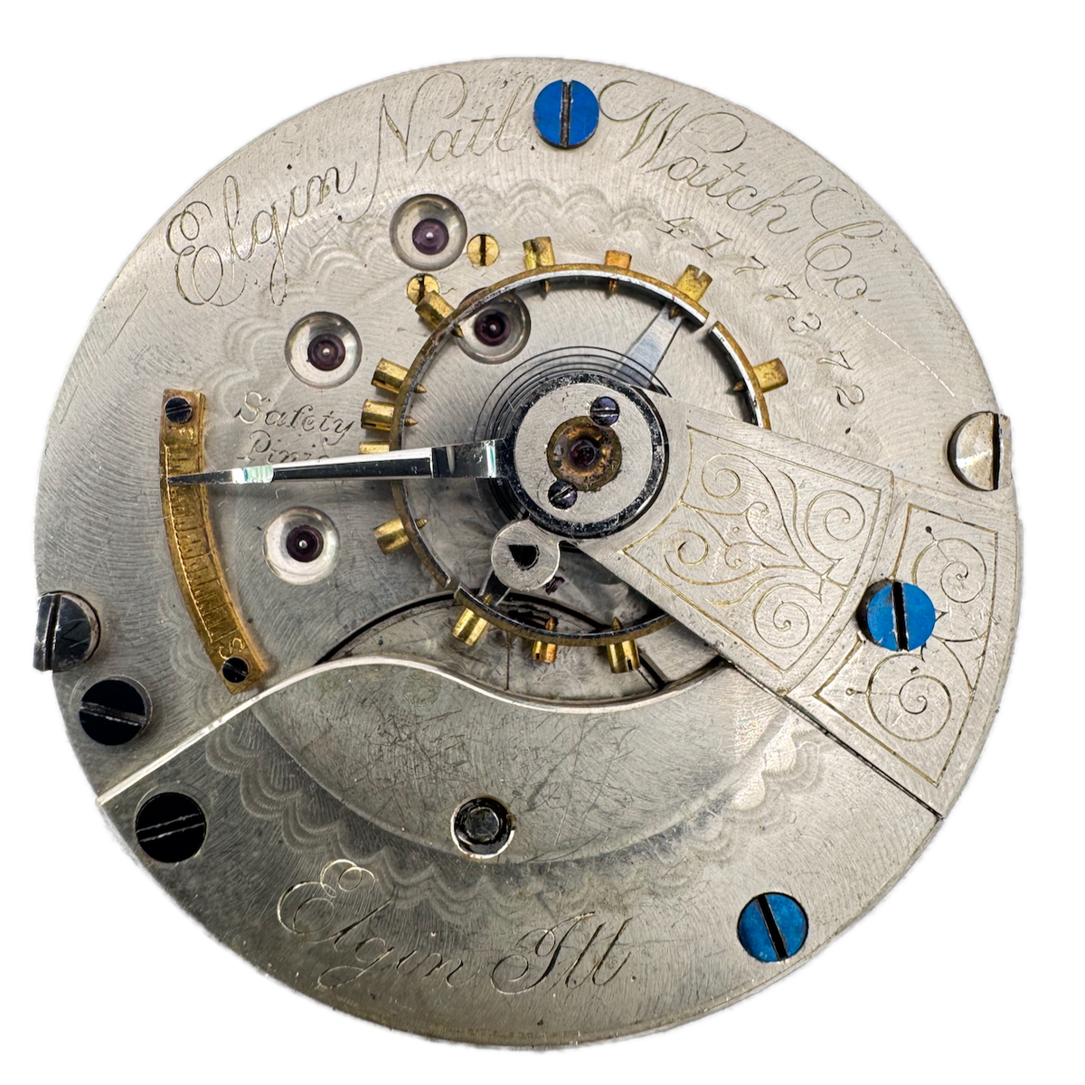 Antique 18s 1891 Elgin 11 Jewel Mechanical Pocket Watch Movement 43 USA