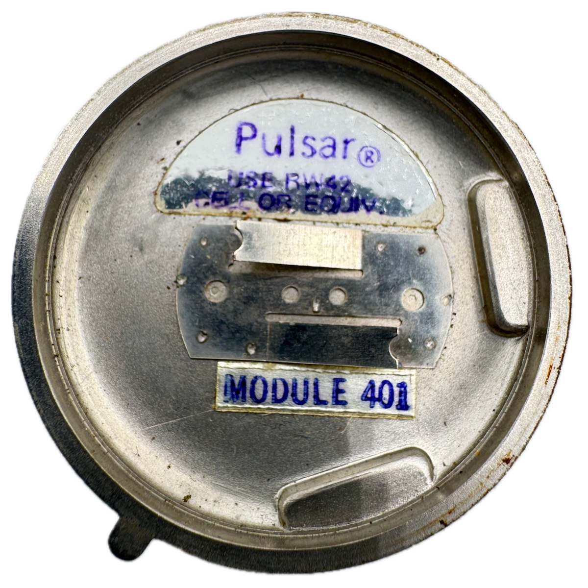 Vintage Pulsar Case Back Men's Wristwatch Case Stainless Steel 3 Swiss Made