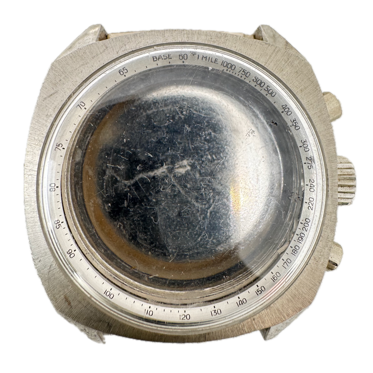 Vintage Vulcain 12012 For Valjoux 23 Men's Wristwatch Case for Chronograph Steel