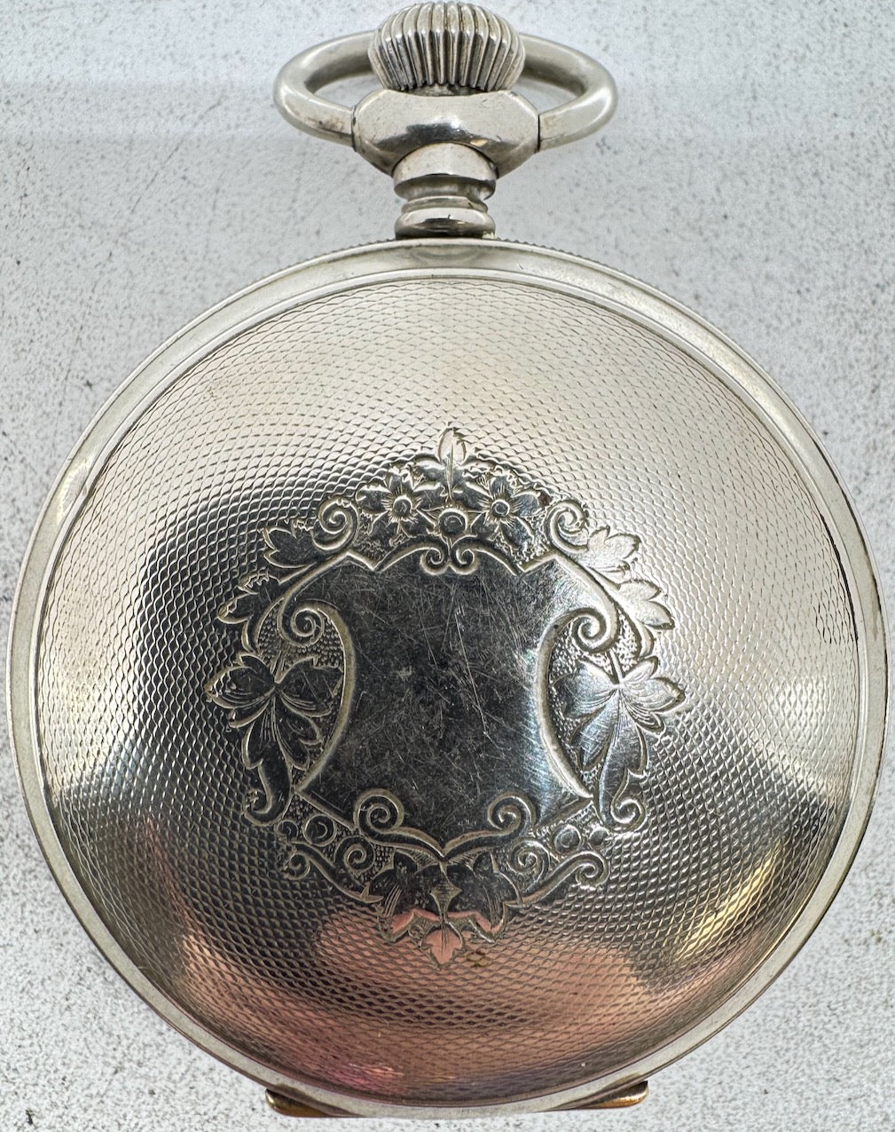 Antique 18s Keystone Shield Hunter Pocket Watch Case for Mechanical Silveroid