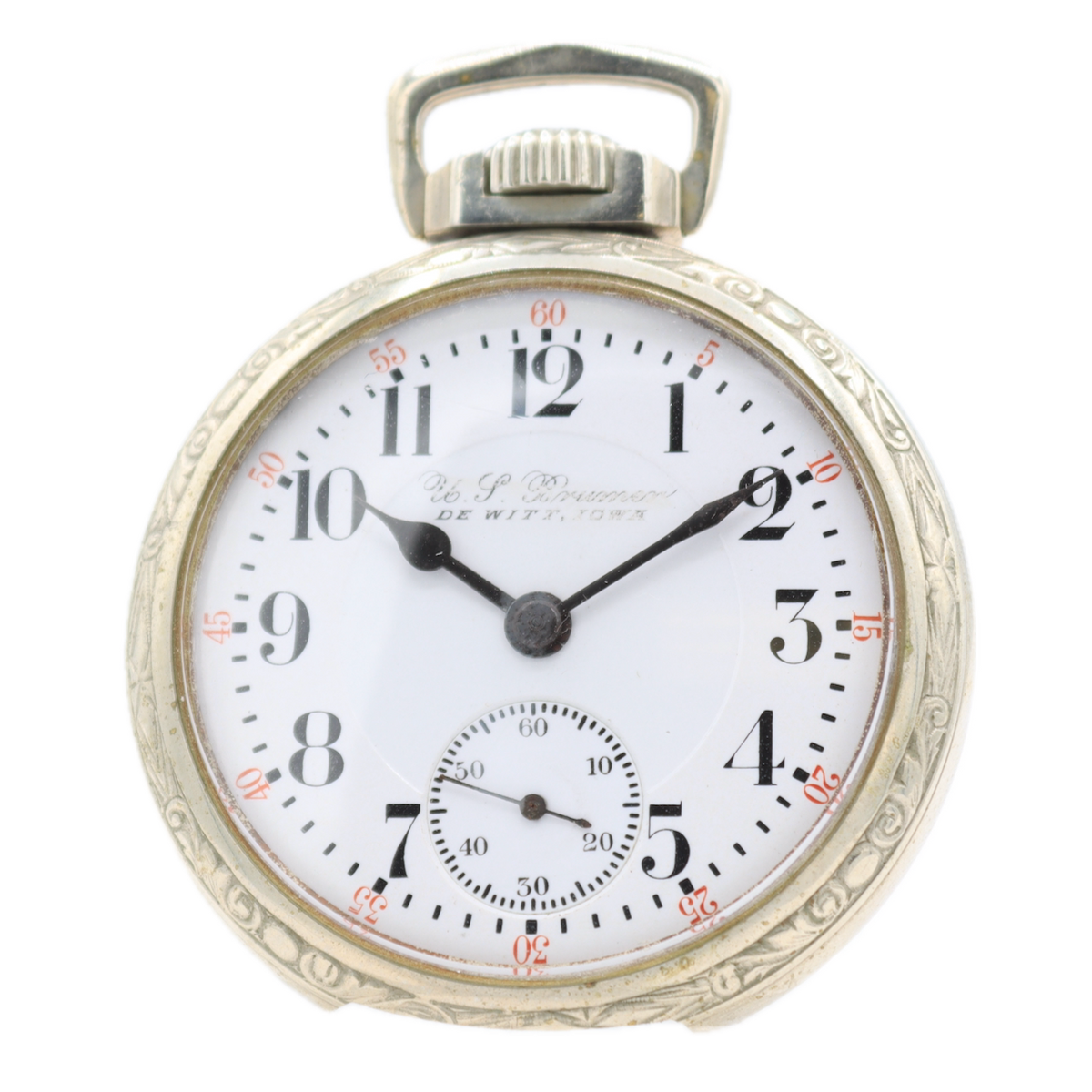 Antique 18s Elgin Father Time Mechanical Railroad Pocket Watch 454 Nickel USA