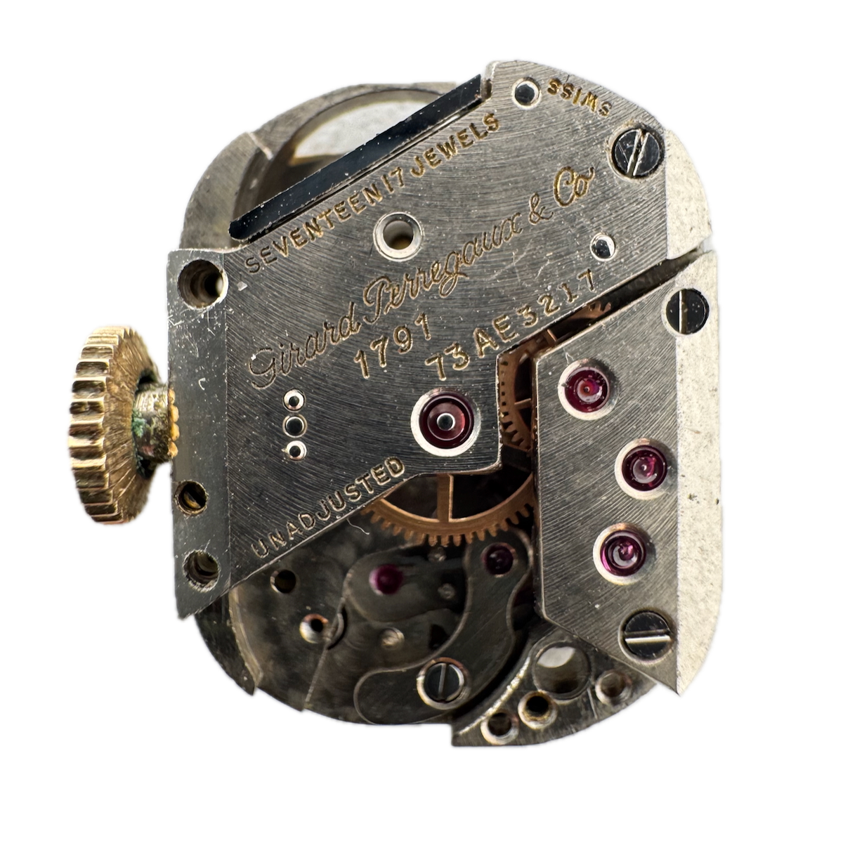 Vintage 13mm Girard Perregaux Mechanical Ladies Wristwatch Movement 73 AE fParts
