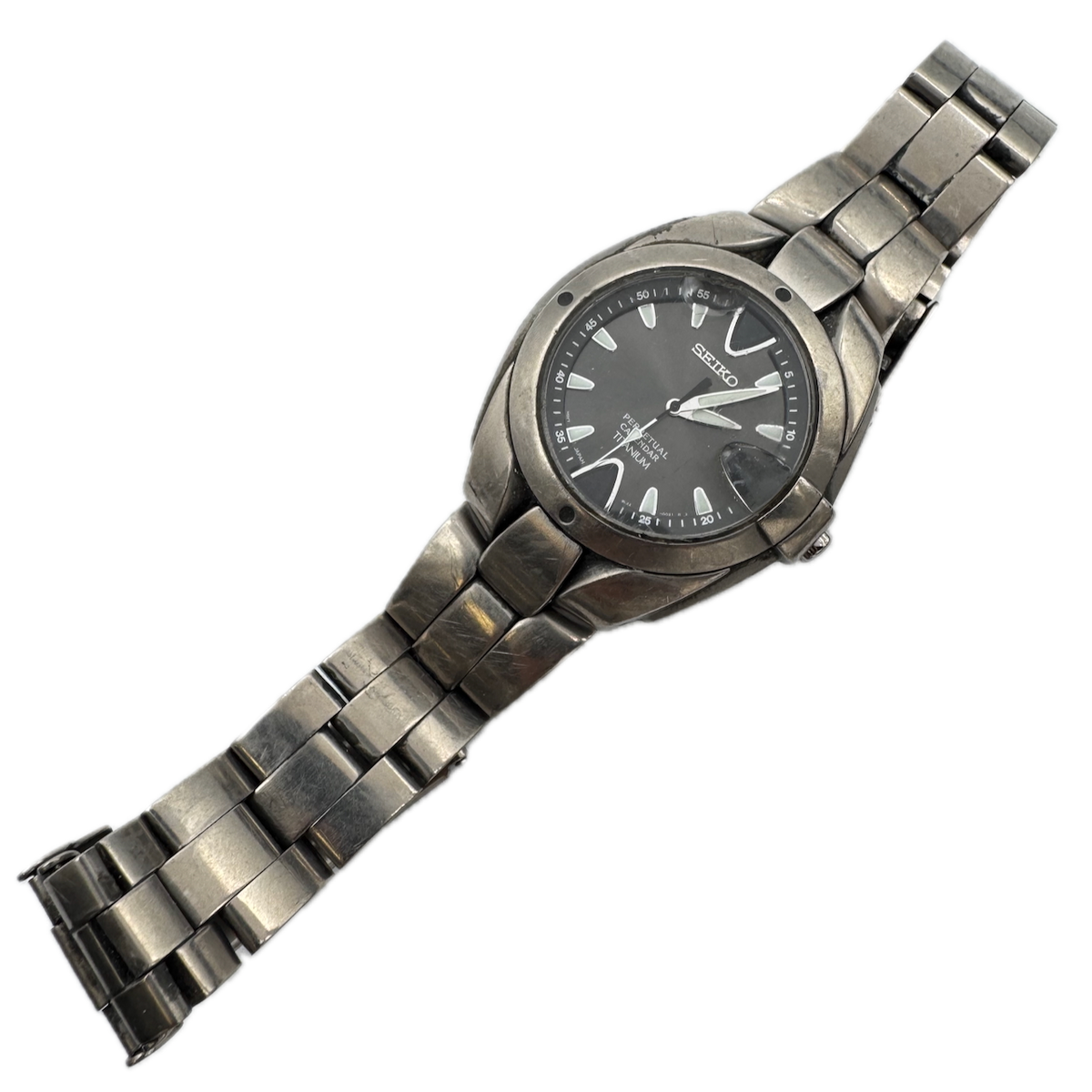 Vintage Seiko 8F23-0049 Perpetual Calendar Men's Quartz Wristwatch