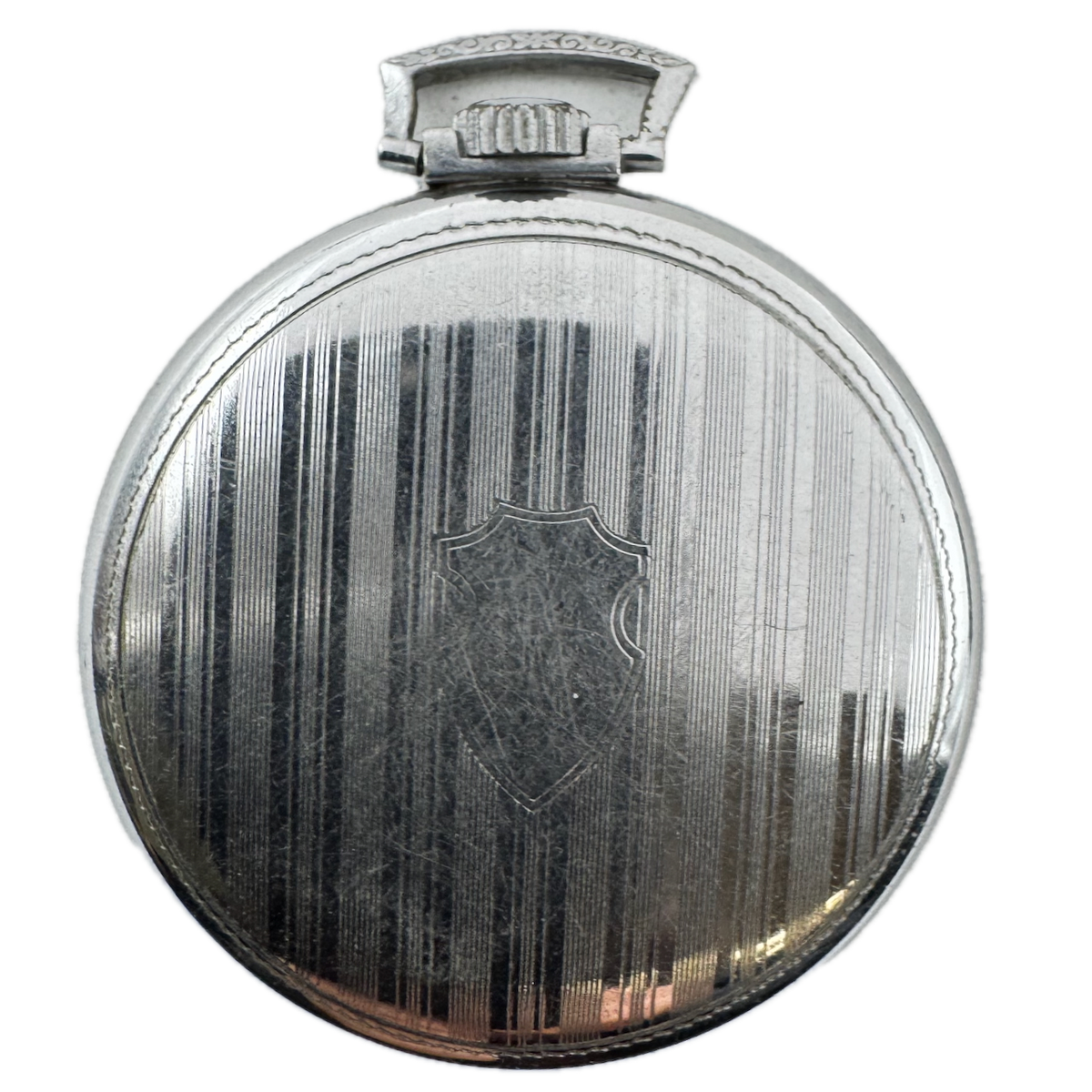 Antique 6 Size Illinois Spartan Open Face Pocket Watch Case Pinstriped USA