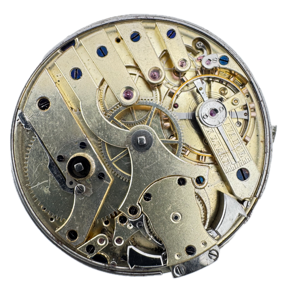 Antique 40mm High Grade Quarter Repeater Key Wind Pocket Watch Movement Swiss