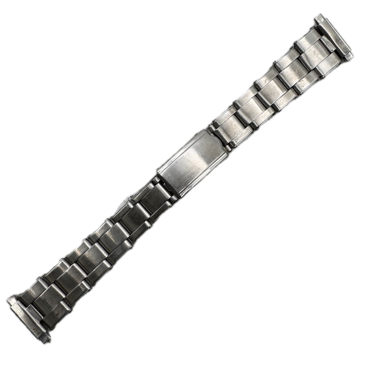 Vintage 16mm Unbranded Men's Wristwatch Band Stainless Steel Riveted Hong Kong