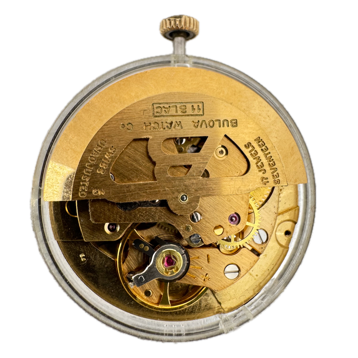 Vintage 28mm Bulova Sea King Automatic Men's Wristwatch Movement 11 BLAC Swiss