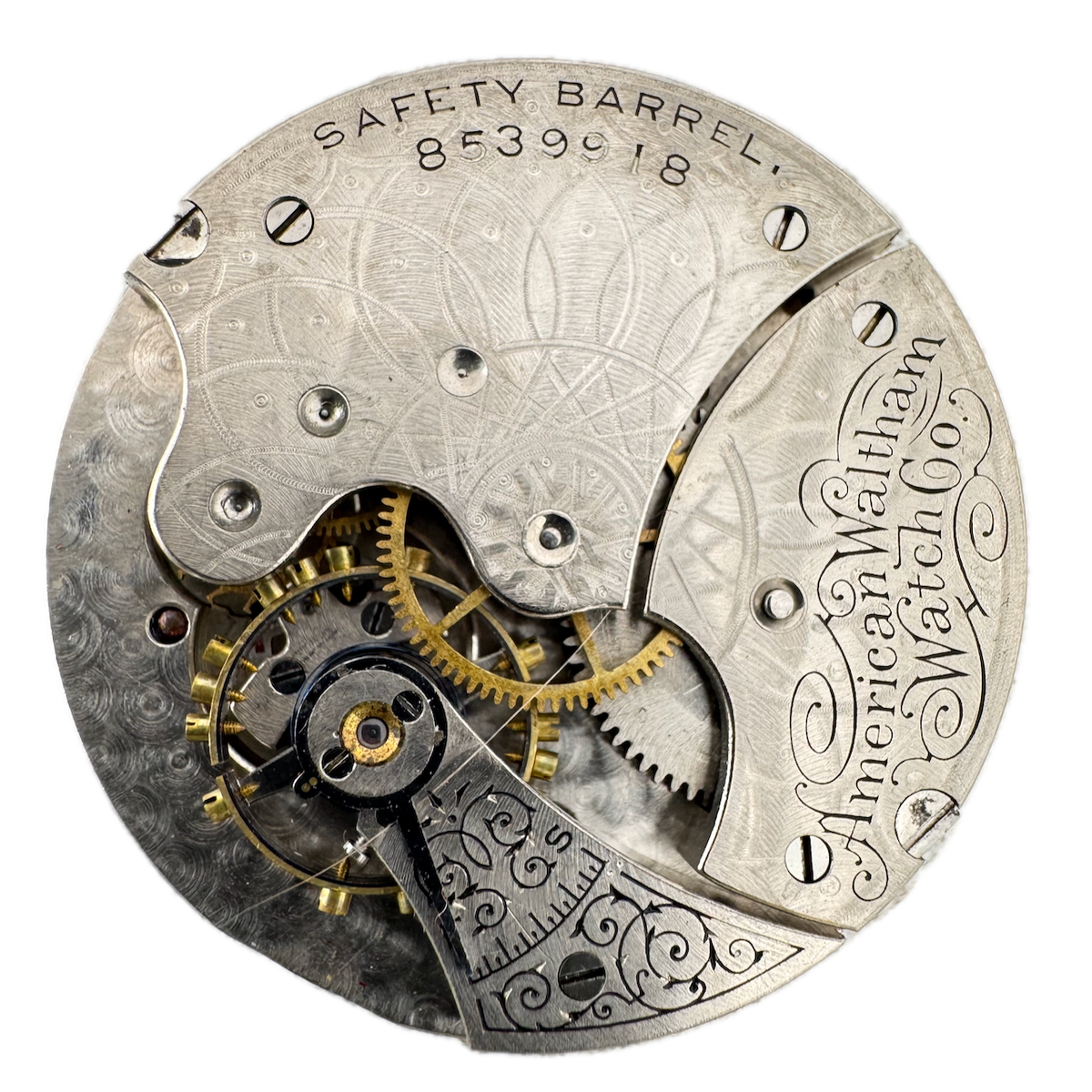 Antique 6s 1898 Waltham 15j Mechanical Hunter Pocket Watch Movement Seaside USA